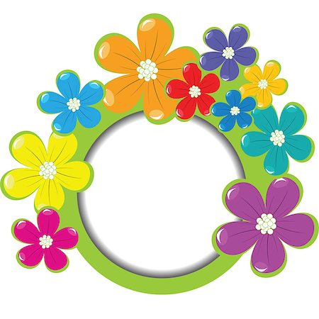 school kindergarten wallpapers - Spring floral frame with place for your text Stock Photo - Budget Royalty-Free & Subscription, Code: 400-06527695