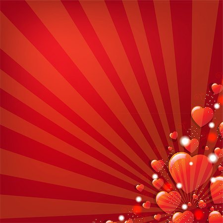 Red Valentines Day Background With Gradient Mesh, Vector Illustration Stock Photo - Budget Royalty-Free & Subscription, Code: 400-06529252