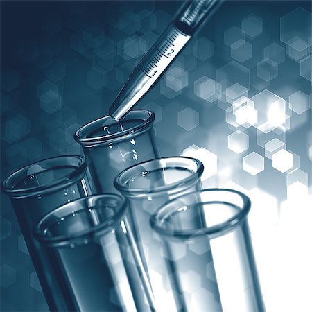 Chemical Background. Pipette Adding Fluid to One of Several Test Tubes. Stock Photo - Budget Royalty-Free & Subscription, Code: 400-06529648