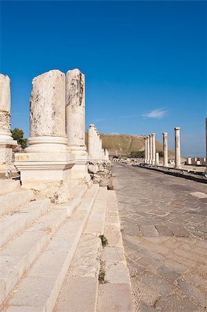 Ruins of Ancient Bet Shean which Collapsed during Earthquake Stock Photo - Budget Royalty-Free & Subscription, Code: 400-06529873