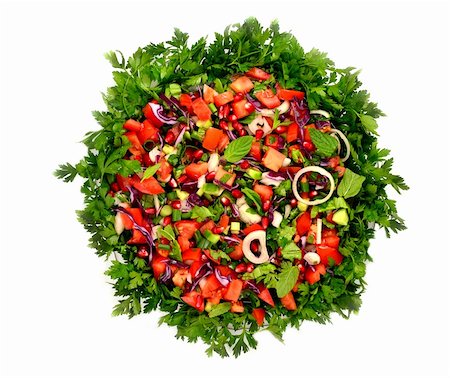 fresh salad to your diet isolated Photographie de stock - Aubaine LD & Abonnement, Code: 400-06520283