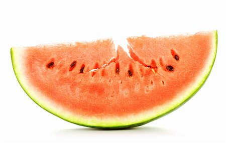 simsearch:400-05886533,k - fresh slice of watermelon isolated on white Photographie de stock - Aubaine LD & Abonnement, Code: 400-06520703