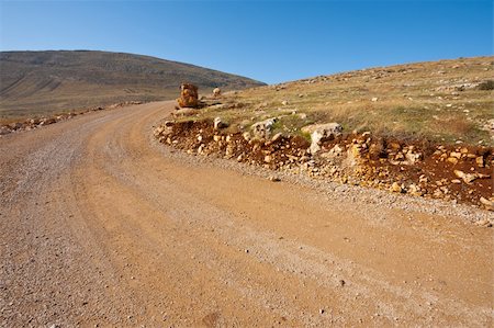 simsearch:400-06480178,k - Dirty Road in the Judean Mountains on the West Bank Stock Photo - Budget Royalty-Free & Subscription, Code: 400-06521457