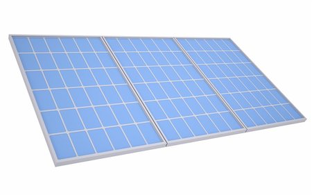 simsearch:400-04718323,k - Solar panels. Isolated render on a white background Stock Photo - Budget Royalty-Free & Subscription, Code: 400-06521831