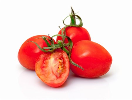 simsearch:400-06101333,k - Cherry Tomatoes, on white background Stock Photo - Budget Royalty-Free & Subscription, Code: 400-06522507