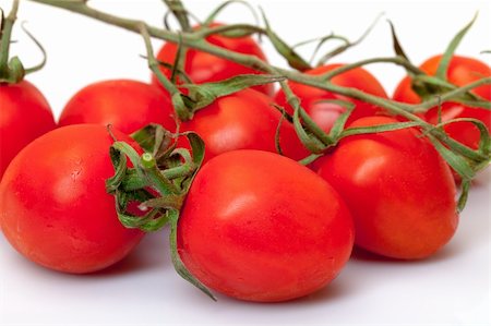 simsearch:400-06101333,k - Cherry Tomatoes, on white background Stock Photo - Budget Royalty-Free & Subscription, Code: 400-06522508