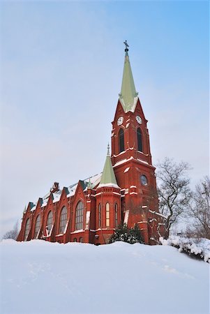 simsearch:400-06366782,k - Lutheran Cathedral in the town of Mikkeli, Finland Photographie de stock - Aubaine LD & Abonnement, Code: 400-06522666