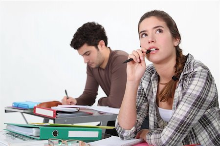 Students working at desks Stock Photo - Budget Royalty-Free & Subscription, Code: 400-06522673