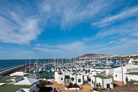 simsearch:400-06526302,k - A View of the yacht marina and resort of Playa Blanca Lanzarote Canary Islands Stock Photo - Budget Royalty-Free & Subscription, Code: 400-06522746