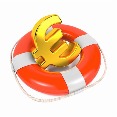 simsearch:630-06724426,k - Euro Sign in Red Lifebuoy. Business Background Isolated on White. Stockbilder - Microstock & Abonnement, Bildnummer: 400-06523129