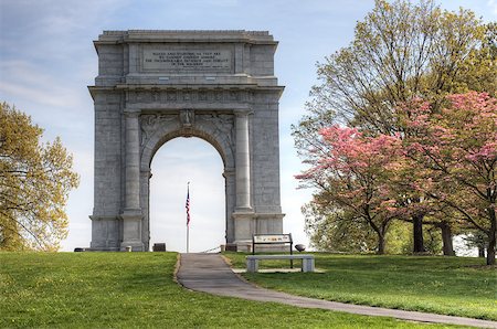 The National Memorial Arch monument dedicated to George Washington and the United States Continental Army.This monument is located at Valley Forge National Historical Park in Pennsylvania,USA. Stock Photo - Budget Royalty-Free & Subscription, Code: 400-06530751