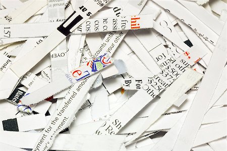 shredded document - Some shredded paper concepts of confidentiality and privacy Stock Photo - Budget Royalty-Free & Subscription, Code: 400-06530780