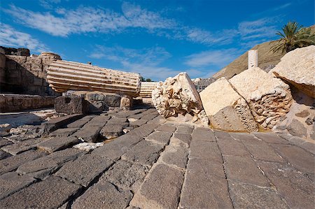 Ruins of Ancient Bet Shean which Collapsed during Earthquake Stock Photo - Budget Royalty-Free & Subscription, Code: 400-06530913