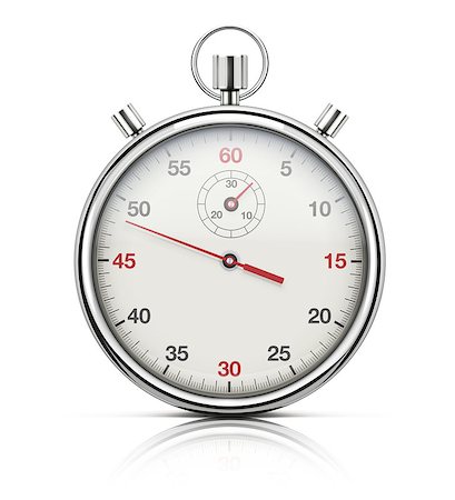 pixelembargo (artist) - Vector illustration of realistic stopwatch or chronometer watch isolated on white background Fotografie stock - Microstock e Abbonamento, Codice: 400-06530965