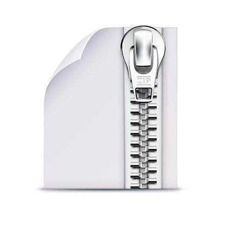 Vector illustration of interface computer zip file icon Stock Photo - Budget Royalty-Free & Subscription, Code: 400-06530966