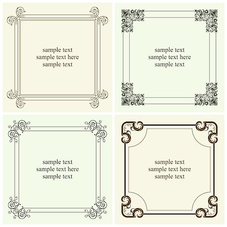Decorative text frames Stock Photo - Budget Royalty-Free & Subscription, Code: 400-06531103