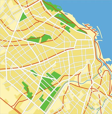 simsearch:400-09051583,k - Layered vector illustration map of Buenos Aires. Photographie de stock - Aubaine LD & Abonnement, Code: 400-06554172