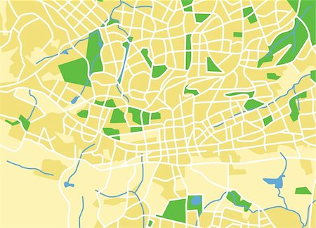 Layered vector illustration map of Johannesburg. Stock Photo - Budget Royalty-Free & Subscription, Code: 400-06554183