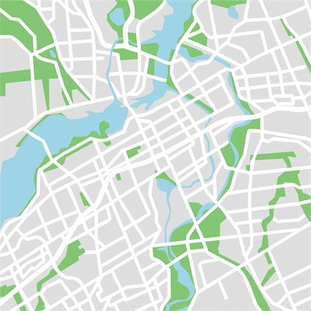 rio ottawa - Layered vector illustration map of Ottawa. Foto de stock - Royalty-Free Super Valor e Assinatura, Número: 400-06554197