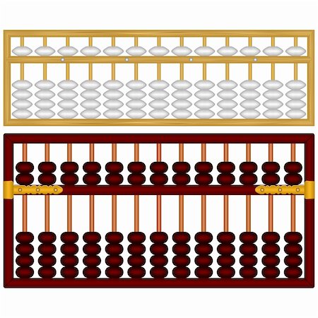 simsearch:400-05682310,k - Layered Vector Illustration Of Chinese Abacus. Stockbilder - Microstock & Abonnement, Bildnummer: 400-06554230