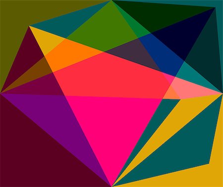 prisms - Abstract colorful origami background. Vector illustration Stock Photo - Budget Royalty-Free & Subscription, Code: 400-06555351