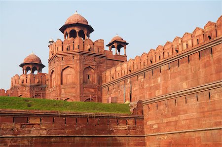simsearch:400-08428658,k - Lal Qila - Red Fort in Delhi, India Fotografie stock - Microstock e Abbonamento, Codice: 400-06555859
