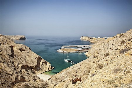 east cliff - Landscape from Oman; a steep coast bordering the Persian Gulf. Stock Photo - Budget Royalty-Free & Subscription, Code: 400-06555912