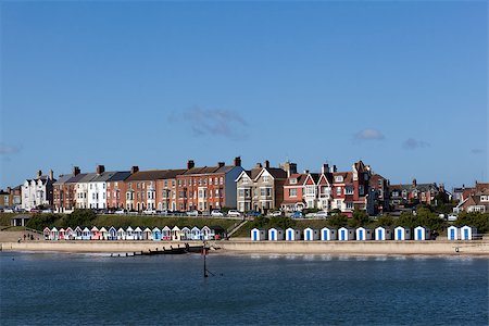 southwold - Southwold Sea Front, Suffolk , England on a sunny day. Stock Photo - Budget Royalty-Free & Subscription, Code: 400-06556148