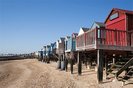 simsearch:400-06638821,k - Beach Huts, Thorpe Bay, near Southend, Essex, England Stock Photo - Budget Royalty-Free & Subscription, Code: 400-06556149