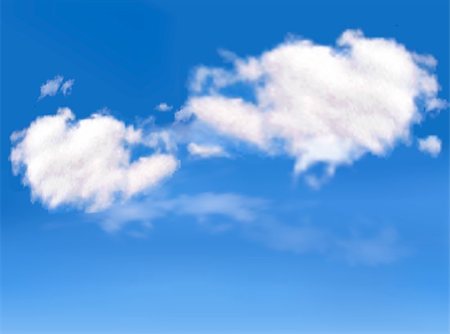 Blue sky with clouds. Stock Photo - Budget Royalty-Free & Subscription, Code: 400-06556608