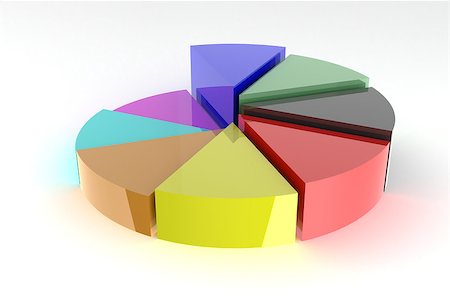 Pie chart. 3D Stockbilder - Microstock & Abonnement, Bildnummer: 400-06557098