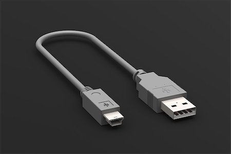 USB cable on original background Stockbilder - Microstock & Abonnement, Bildnummer: 400-06557107