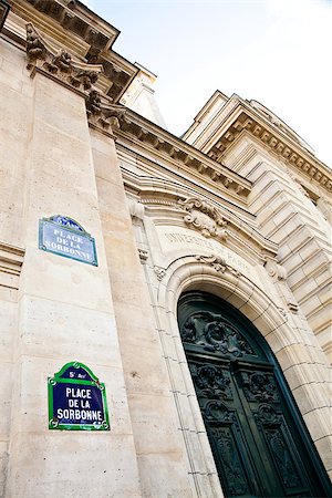 sorbonne architecture - One of the oldest University of the world, founded in 12th century Stock Photo - Budget Royalty-Free & Subscription, Code: 400-06557835