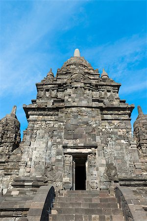 simsearch:400-06558282,k - Main temple in Candi Sewu complex (means 1000 temples). It has 253 building structures (8th Century) and it is the second largest Buddhist temple in Java, Indonesia. Photographie de stock - Aubaine LD & Abonnement, Code: 400-06558287