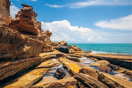 red rocks horizon - An image of the nice landscape of Broome Australia Stock Photo - Budget Royalty-Free & Subscription, Code: 400-06558439