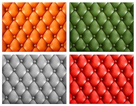 Set of colorful leather backgrounds. Vector illustration. Foto de stock - Super Valor sin royalties y Suscripción, Código: 400-06559008