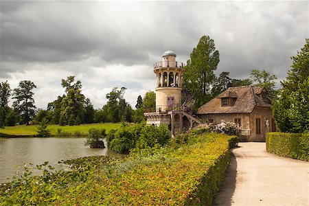 Dovecote in Marie-Antoinette's estate. Versailles Chateau. France Stock Photo - Budget Royalty-Free & Subscription, Code: 400-06559842
