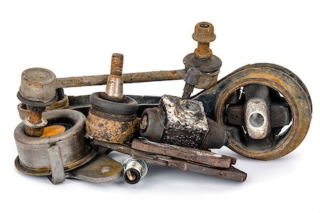 simsearch:400-07423566,k - A few old, worn out and rusty car parts Photographie de stock - Aubaine LD & Abonnement, Code: 400-06564089