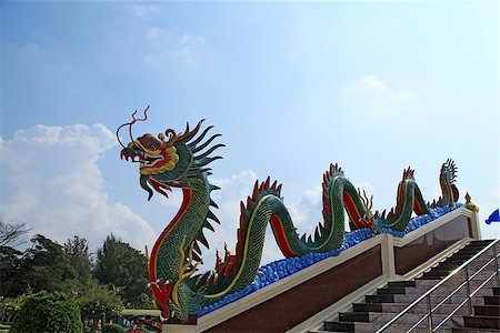 Dragon on the stairway in Thailand Stock Photo - Budget Royalty-Free & Subscription, Code: 400-06564209