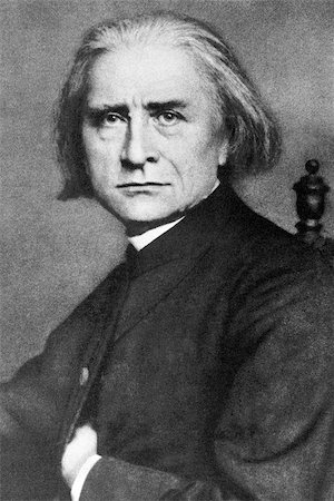simsearch:400-06561114,k - Franz Liszt (1811-1886) on engraving from 1908. Hungarian composer, pianist, conductor and teacher. Engraved by unknown artist and published in "The world's best music, famous compositions for the piano. Volume 2", by The University Society, New York,1908. Stock Photo - Budget Royalty-Free & Subscription, Code: 400-06565267