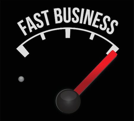 fast business Speedometer scoring high speed illustration design over white Stock Photo - Budget Royalty-Free & Subscription, Code: 400-06565660