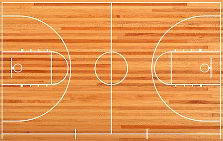 Basketball court floor plan on parquet background Stock Photo - Budget Royalty-Free & Subscription, Code: 400-06566212