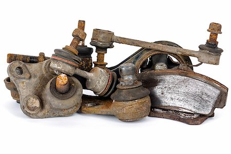 simsearch:400-07423566,k - Useless, worn out and rusty suspension car parts Photographie de stock - Aubaine LD & Abonnement, Code: 400-06566780