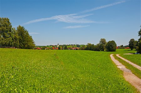 farm house in germany - The Bavarian Village at the Foot of the Alps Stock Photo - Budget Royalty-Free & Subscription, Code: 400-06567215