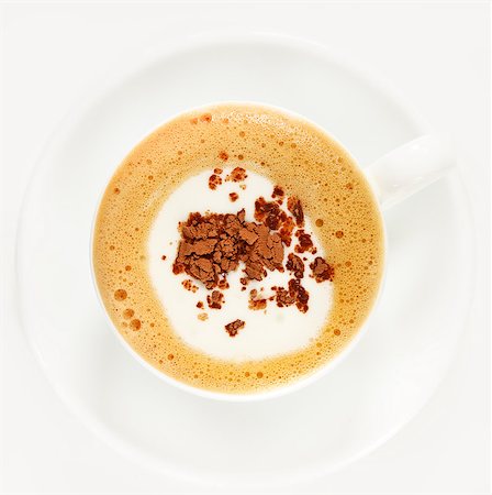 Cup of coffee cappuccino with chocolate close-up. Stock Photo - Budget Royalty-Free & Subscription, Code: 400-06567261