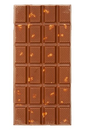 simsearch:400-06860297,k - Milk chocolate bar with nuts isolated on white background Fotografie stock - Microstock e Abbonamento, Codice: 400-06567560