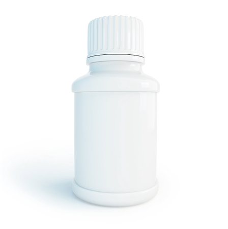 container for pills on a white background Foto de stock - Royalty-Free Super Valor e Assinatura, Número: 400-06567628