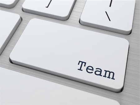 Team Building Concept. Team Button on Modern Computer Keyboard with Word Partners on It. Stock Photo - Budget Royalty-Free & Subscription, Code: 400-06567864