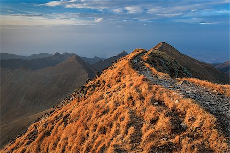 Fagaras Mountains, Romania. View from Moldoveanu Peak  2544m. Photographie de stock - Aubaine LD & Abonnement, Code: 400-06568457