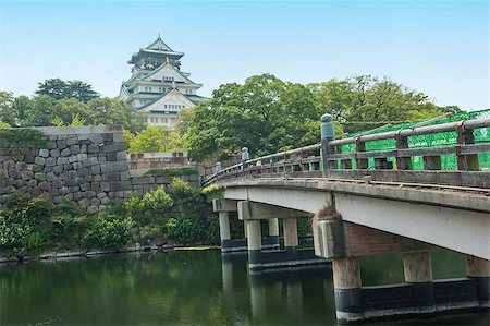 simsearch:400-05915367,k - Reconstruction of a great castle of famous Hideyoshi at Osaka, Japan Fotografie stock - Microstock e Abbonamento, Codice: 400-06569639